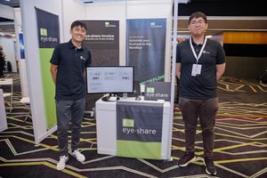 Eye-share employees at Eye-share booth